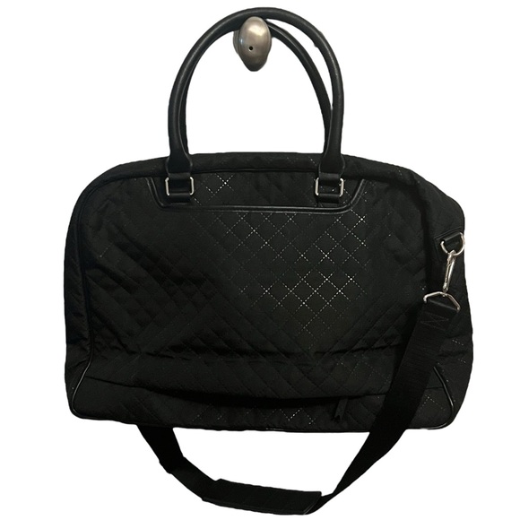 Vera Bradley Black Lay Flat Weekender - Picture 2 of 9